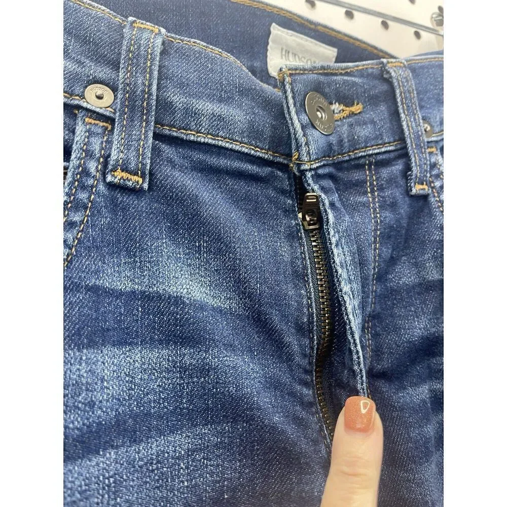 Hudson‎ Jeans Mens Size 31 Bryon 5 PKT Straight Leg Zip Fly Med Wash Quality